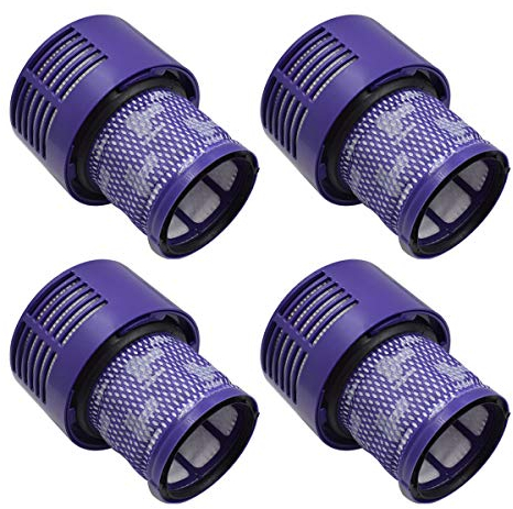 Fre.Filtor 4-PACK V10 Filters Replacement: for Dyson V10 Stick Vacuum Cleaner - Compare to Part # 969082-01