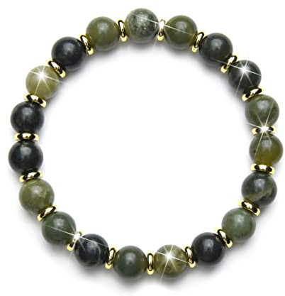 Fukugems Canada Jade Feng Shui Armband - Geld Attraktion, Glück Perlen, Unternehmer Geschäftsbeziehung, Happy Mood Kristall