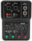 CUEI Live Sound Card, 2 Channel Audio Mixer Console Mini USB Mixing with 48V Phantom Power, Portable 16 BIT 48KHZ DJ Podcast Equipment for Music Recording Karaoke Streaming