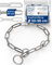 Kettenwürger für Hunde mit Kopfumfang 53-56 cm aus Edelstahl V4A Hundekette mit Zugstop Kettenhalsband langgliedrig 5mm dick und 67 cm Gesamtlänge