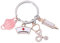 WOOXDYUK Krankenschwester Keychain Neuheit Stethoskop Spritze Liebe Herz Metall Schlüsselanhänger Hängen Anhänger für Arzt Krankenschwester Geschenke für Freunde