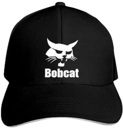 FUWIND Jahrgang Baseball Kappe Mark Cap BB Cap Print Baseball Cap Bobcat Heavy Equipment Logo Herren-Hysteresenhut mit Peak-Geschenk Geburtstag Geschenk