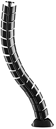 InLine® Kabelkanal flexibel, vertikal für Tische, 2 Kammern, 0,80m, schwarz