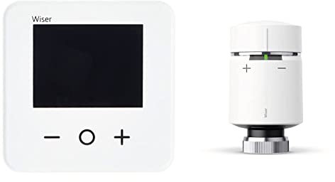 Drayton Wiser Smart Heating Room Thermostat & Drayton Wiser Smart Heating Radiator Thermostat Works with Amazon Alexa, Google Home, IFTTT