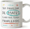 MUGFFINS Tazas para PROFESOR DE MATEMATICAS hombre - En Español - Mates problemas - 11 oz / 330 ml - Regalo original y divertido