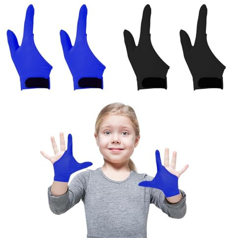 4 guanti per bambini a compressione masticabili, traspiranti, per evitare di mordere le unghie (style4)