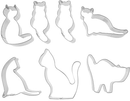 7St Keksform cookie cutters fondant ausstecher set plätzchenform kleine keksausstecher muffinform stainless steel inoxlm Rostfreier Stahl Werkzeug sterben Schimmel 430er Edelstahl