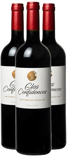 Clos des Confidences Saint-Emilion Grand Cru - Rouge 2018 - Vin Rouge de Bordeaux (3x75cl) HVE