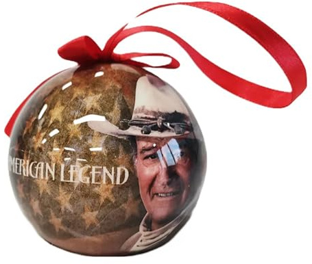 John Wayne American Legend Weihnachtskugel zum Aufhängen, offizielles Lizenzprodukt