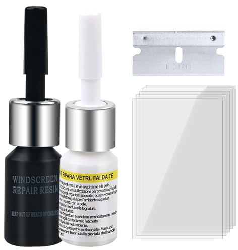 Windschutzscheiben-Reparaturset – Windschutzscheiben-Reparaturharz, Nano-Glas-Reparaturflüssigkeit | Windschutzscheiben-Riss-Reparatur-Set, Glas-Nano-Reparaturflüssigkeits-Set, Fenster-Riss-Auto-Werkz