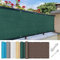 Balkon Sichtschutz mit Ösen 180 x 200 cm HDPE Atmungsaktiv Balkonsichtschutz Balkonumspannungen Reißfest, mit Ösen Kabelbinder Zaunblende für Garten Balkon Terrasse, Dunkelgrün