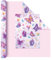 WERNNSAI Geburtstags Geschenkpapier – 1 Rolle Geburtstags Schmetterling Geschenkpapier Mädchen Kinder Lila Geburtstagsparty Geschenkverpackung Geschenkpapierrolle mit Schnittlinie 43 cm x 10 m