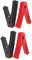CLISPEED 4 Stück Autobatterie Clip Überbrückungskabelklemmen Krokodilklemmen Batterieklemmen Autobatterie Clip Batterieladegerätklemmen Autozubehör Autoversorgung Autoteil