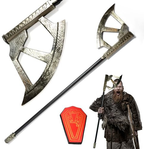 Der Herr der Ringe - LOTR Schwert, Filmschwert, Schwert echt, Schwert aus Stahl, Der Hobbit, Zauberer Schwert, Deko Schwert für Sammler und als Geschenk (Wanderaxt von Gimli)