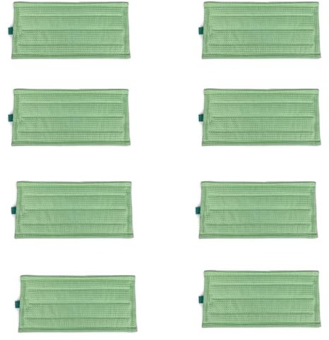 Sparesbarn Ersatztücher Mikrofasertuch für Kobold SP600 SP600S SP7 SPB100 Vorwerk Staubsauger, 8 Stück Wischtücher Reinigungstücher