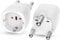 Oblinple 2PCS Adaptador de Viaje Sudáfrica, Adaptador Enchufe UE a Sudáfrica, Plug España a Sudáfrica, Adapter Tipo M para Mozambique, Bután, Namibia, Suazilandia (Blanco)