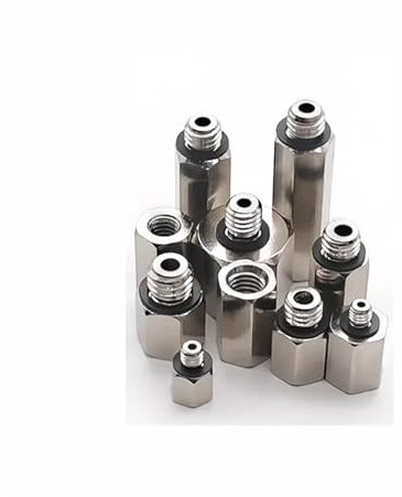 SLXWSXZE 5PCS M3 M4 M5 M6 M8 Female to Male Thread Socket Air Pneumatic Pipe Fitting Connector Adapter Coupling(M-6N-B5)