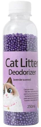 Trisoye 300G KäTzchen-Toilettenreinigung, Katzenstreu-Deodorant-Perle, Artefakt-Haustiergeruch, Aktivkohle Absorbiert, Katzensand-Gestank-D