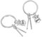 HAWILLOSCH 2 Stücke Snare Drum Keychain Trommel Schlüssel Für Musik Enthusiasten Schlagzeuger Ornament