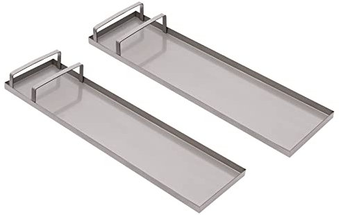 2er Set Edelstahl Knee Board Slider 28x8 Zoll – Professionelle Kniehalterung für Betonarbeiten mit Zehenhalterung, rutschfest & poliert, max. 50kg Tragkraft pro Brett