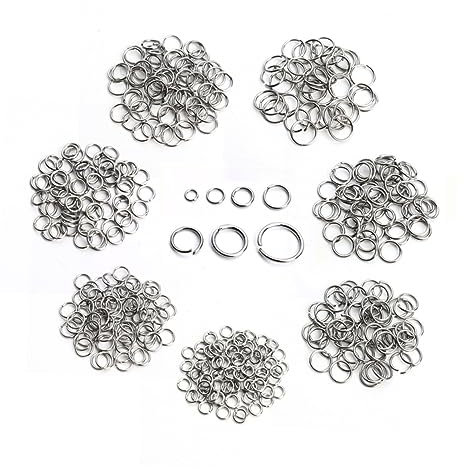 LIFKOME 770Stücke Teiliges Schmuck Zubehör Offene Und Geschlossene Ringe Für DIY Ohrringe Bettelarmband Und Schlüsselanhänger Langlebig Und Vielseitig Einsetzbar