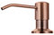 Distributeur de savon pour évier de cuisine, encastré, acier inoxydable (cuivre), pompe pour savon liquide ou lotion, recharge par le haut, plan de travail de cuisine 480 ml, cuivré bronze intégré
