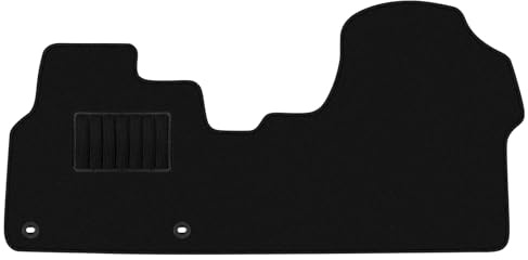 Auto Fußmatten Ersatz für Citroen Jumpy Citroen Dispatch 2015-2026 | Premium Fussmatten für Peugeot Expert Traveller Sitz Vorn Classic Schwarz Auto Teppiche Passform
