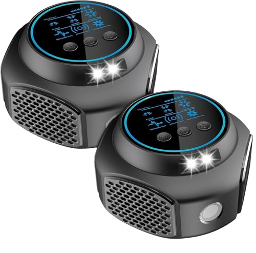 2026 Upgrade Mouse Repellent Ultrasonic Plug in with 4 Modes Mice Repellent Indoor for Attic Warehouse Garage Basement Rodent Repellent Ultrasonic Plug in 2 Pack