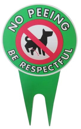 Hundepipi Schild Hof – Wetterfest & Einfach | Stoppt Hunde Vom Rasenpinkeln | Schnelle Montage, Langlebiges Outdoor-Schild | Für Garten, Einfahrt, Hof Und Haustierbereiche