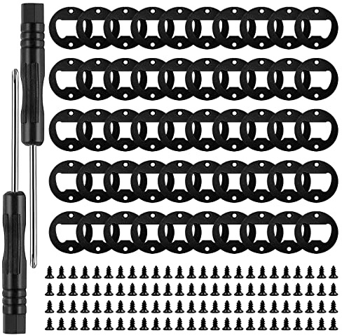 50 PCS Bottle Opener Insert Kit Stainless Steel Bottle Opener Inserts DIY Bottle Opener Hardware Beer Opener for Resin Wood, Black
