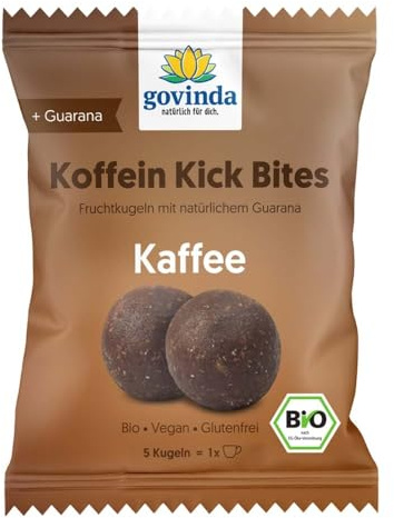 Govinda Koffein Kick Bites Kaffee, 5 Kugeln, 40g