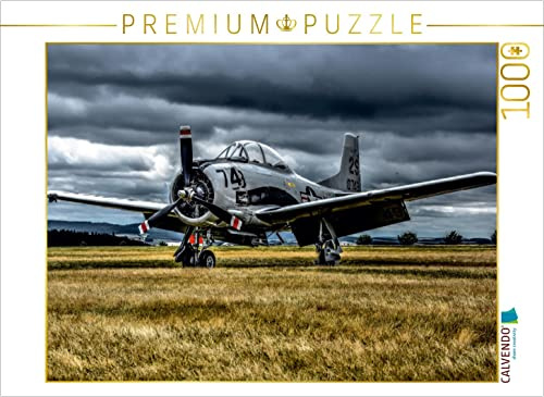 CALVENDO Puzzle North American T28 Trojan | 1000 Teile Lege-Größe 64 x 48 cm Foto-Puzzle für glückliche Stunden