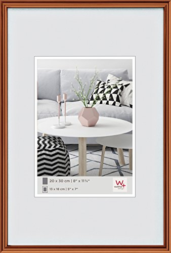 walther design Bilderrahmen kupfer 13 x 18 cm Galeria Kunststoffrahmen KJ318H