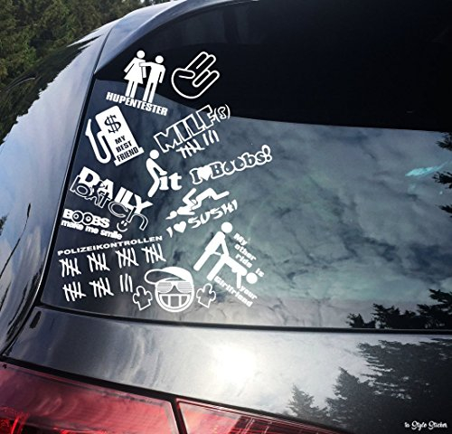 12x Aufkleber Auto Sticker Aufkleber I Love Dub OEM JDM Tuning Sticker