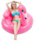 JOYIN 112 cm Fancy gonfiabile, fenicottero, galleggiante, galleggiante, piscina, materasso ad aria con supporto refrigerante, giocattolo per feste in acqua, feste estive