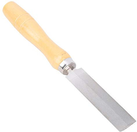 Lime rhombique diamantée à manche en bois, pour le traitement d'outils, verre, céramique, pierres précieuses, etc.(3Inch)