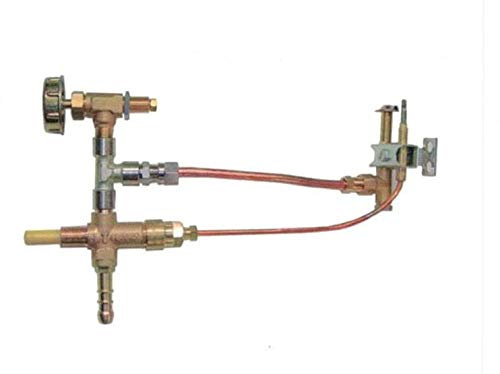 Rubinetto con valvola di sicurezza con termocoppia cm 25 e fiamma pilota per fornelloni GPL