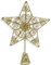 Riffelmacher Weihnachtsbaumspitze Stern | Drahtspitze Silber oder Gold 20cm | Christbaumspitze Spitze Drath (Gold)