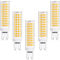 LEDGLE G9 Led Warmweiss Lampe 12W, 3000K 124LEDs, 1100Lumen Leuchtmittel, AC100-240V, Traditionelles 100W Halogenlampe Aquivalent, 360°Abstrahlwnkel, Nicht Dimmbar, 5er…