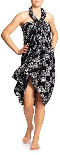 PANASIAM Sarong B902 black rectangle, L