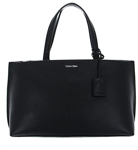 Calvin Klein Damen Ck Set Shopper Md W/Zip Comp Taschen, Schwarz