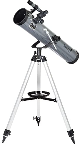 Levenhuk Blitz 76 Base 76 mm Newton-Spiegelteleskop Für Amateure Und Einsteiger, Mit Stativ Und Erweitertem Zubehörset