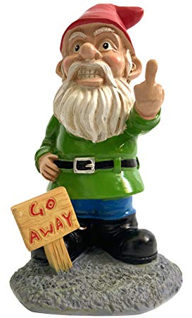 Garden Goblin Funny Garden Gnome Statue, Naughty Garden Gnome Dwarfs Sculpture, Rude Garden Gnomes Man Ornaments, Resin Indoor Outdoor Figurine Art Decorations for Patio, Yard, Lawn(AW-002)