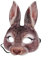 Bemvp Osterhase Maske Simulation Kaninchen Augenmaske Langen Ohren Halbgesicht Maske Kostüm Für Karneval Geburtstag Halloween Cosplay