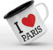 Mygoodprice MUG tasse émaillée au motif I love paris