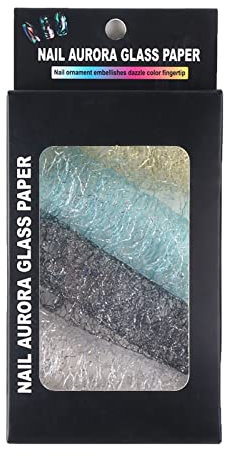 1 Box 4 Rolls Nail Foils Mesh Nail Sticker Nail Art Stickers, Adhesive 3D Net Line Tape Foil Nail Art Decorations Decals for DIY Nail Art Supplies Nail Design Nail Art Accessories B