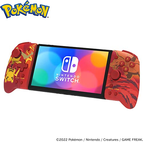 HORI Split Pad Pro (Charizard & Pikachu) - Controller Ergonomico Portatile per Nintendo Switch e Switch OLED - Licenza Ufficiale Nintendo e The Pokémon Company International