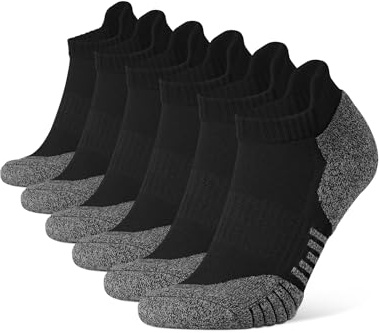CLOSEMATE 6 Paia Calzini Corti Sportivi in Cotone e Spugna Unisex