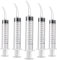 WLLHYF 5 Pack Dental Spritzen 12 ml Dental Irrigation Spritze mit gekrümmter Spitze und Maßnahme Skala Weisheitszähne Spritze Irrigation Spritzen für Oral Dental Care Reinigung (50, Gramm)