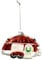 Christbaumkugel Wohnwagen - rot, 11,5cm lang Tannenbaumkugel Adventsdeko Camper Christbaumschmuck